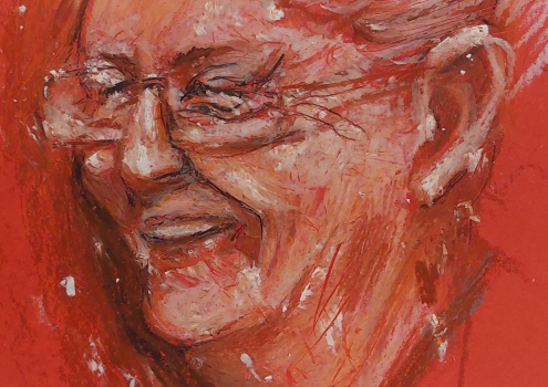 Grafon kağıdı üzerine pastel 29×32